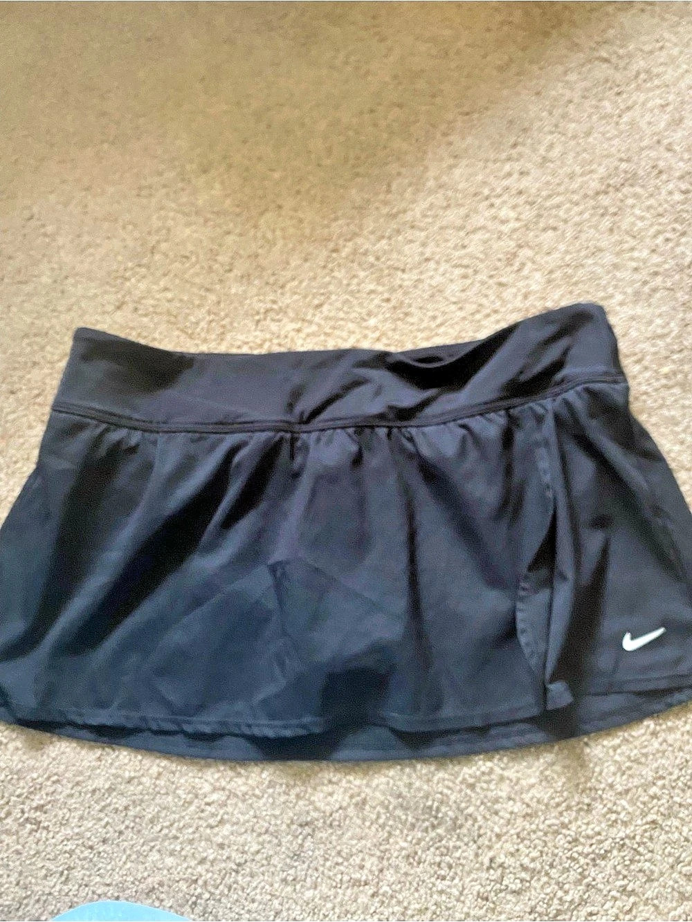 Nike Victory Women's Dri-FIT Flouncy Tennis Skirt Black XL